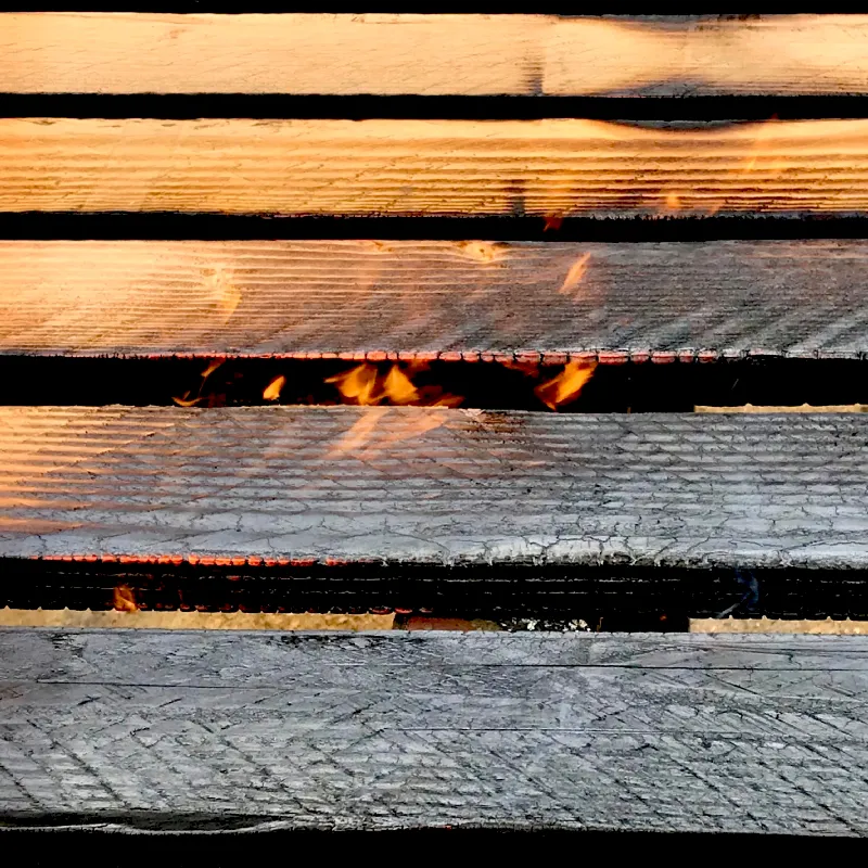 Atelier fabrication de bois brulé