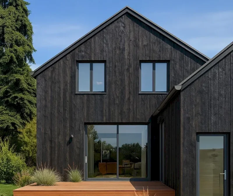 Bardage bois brûlé : esthétique, durable et intemporel